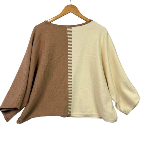 Wynne Layers Colorblocked Knit Sweater Boxy Oversized US Size 1X - Picture 2 of 5